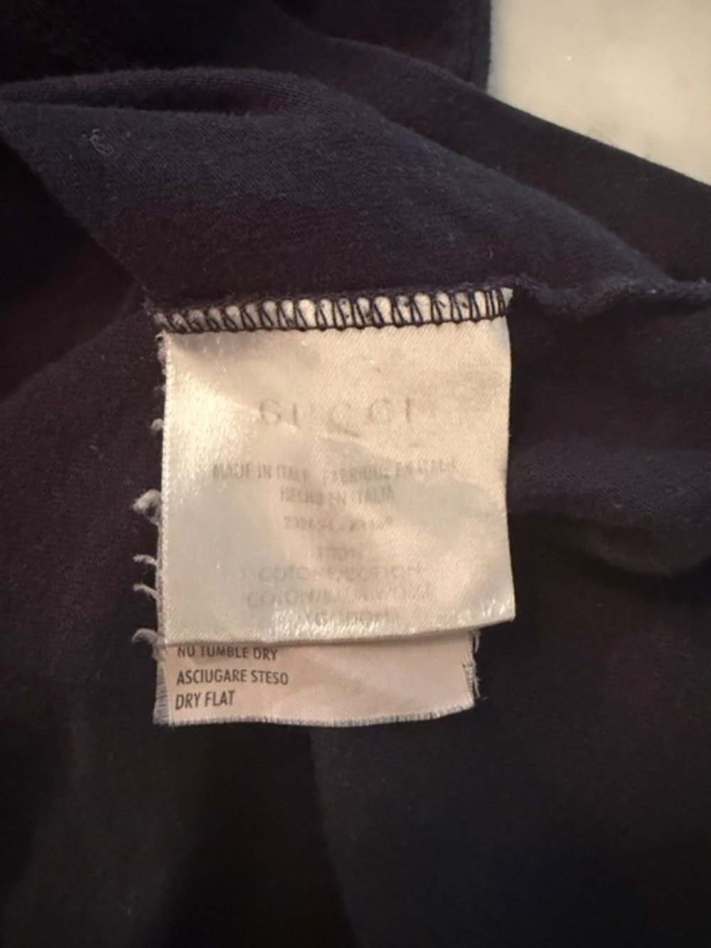 Gucci Navy Vintage Tshirt - Picture 4 of 7